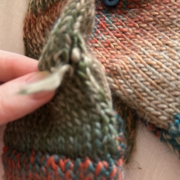 Hand knit Mittens - Picture 3 of 3